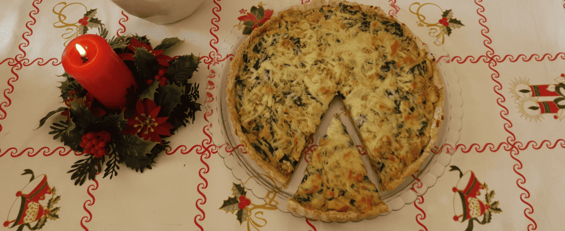 quiche de cogumelos e legumes